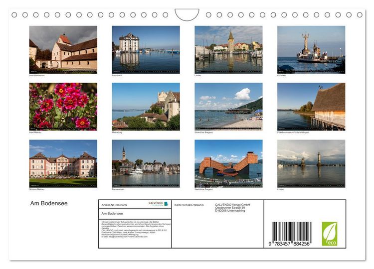 Produktbild: Am Bodensee (Wandkalender 2026 DIN A4 quer), CALVENDO Monatskalender