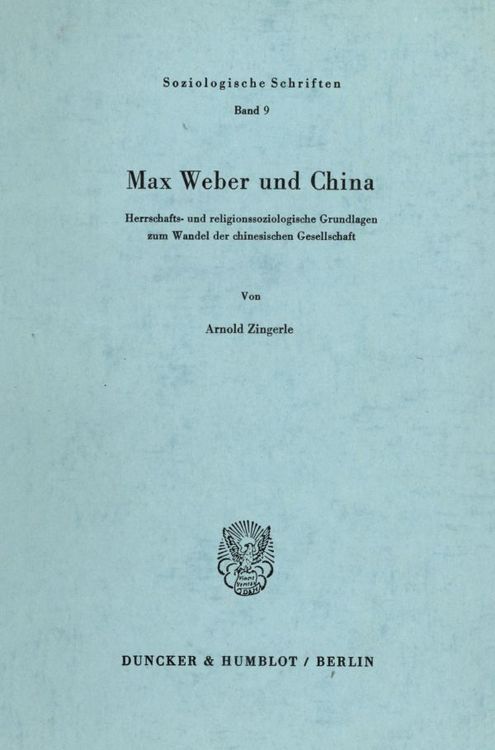 Produktbild: Max Weber und China