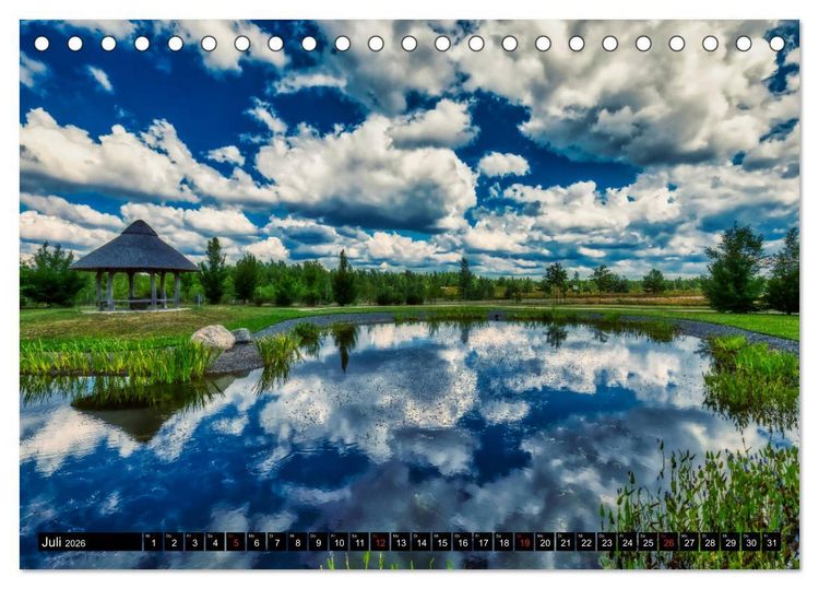 Produktbild: Der Findlingspark in der Lausitz (Tischkalender 2026 DIN A5 quer), CALVENDO Monatskalender