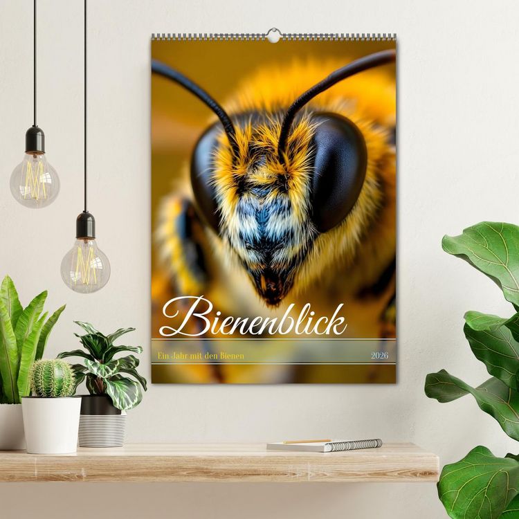 Produktbild: Bienenblick &ndash; Ein Jahr mit den Bienen (Wandkalender 2026 DIN A2 hoch), CALVENDO Monatskalender