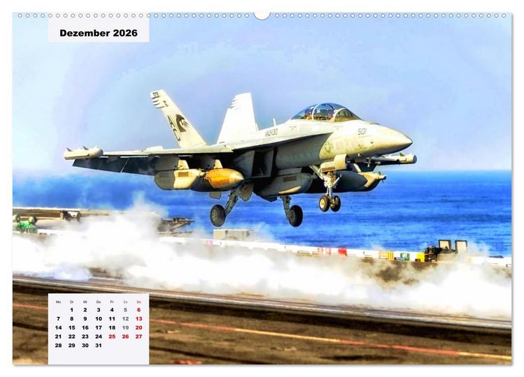 Produktbild: Fighter aircraft. Faszination Kampfflugzeug (Wandkalender 2026 DIN A2 quer), CALVENDO Monatskalender