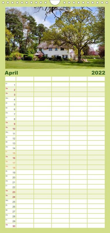 Produktbild: New Forest - England - Familienplaner hoch (Wandkalender 2022 , 21 cm x 45 cm, hoch)