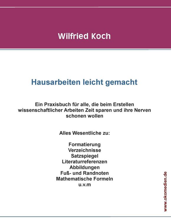 Produktbild: Hausarbeiten leicht gemacht