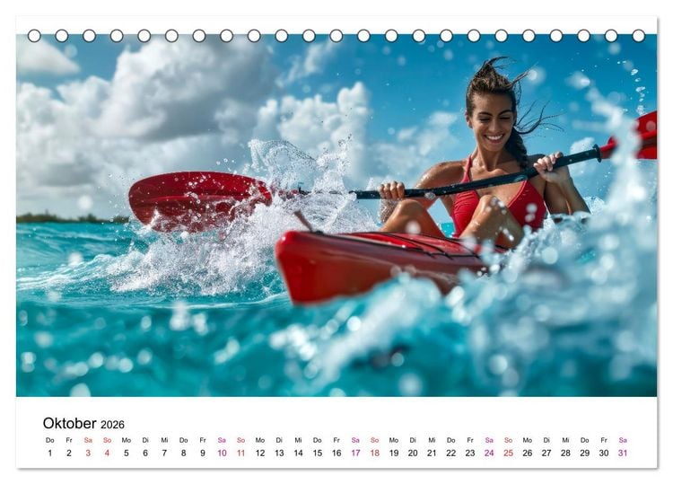 Produktbild: Ein cooler Sommer (Tischkalender 2026 DIN A5 quer), CALVENDO Monatskalender