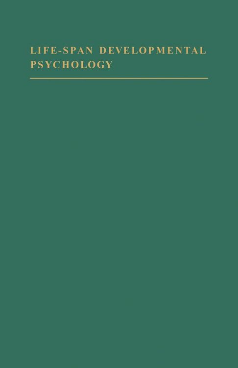 Produktbild: Life-Span Developmental Psychology
