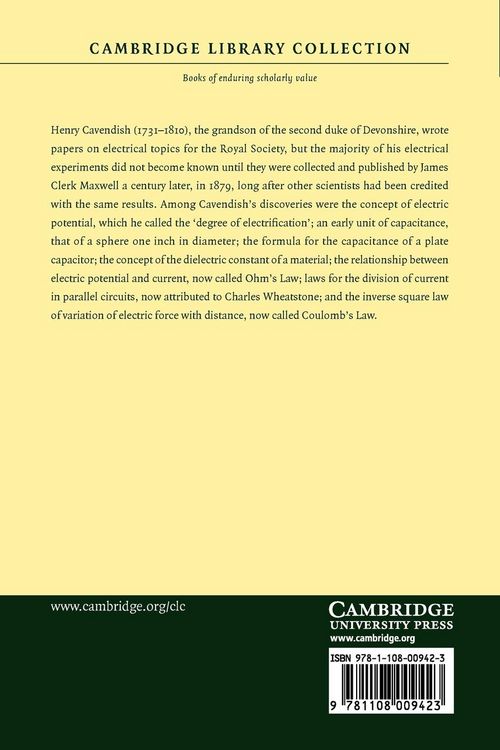 Produktbild: Electrical Researches of Henry Cavendish