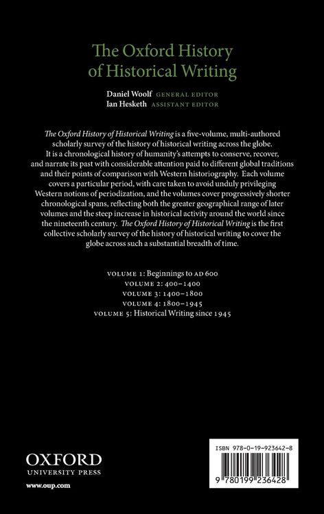 Produktbild: The Oxford History of Historical Writing