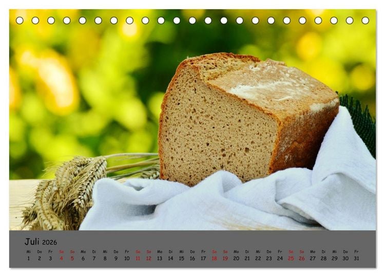 Produktbild: Mein Brotkalender (Tischkalender 2026 DIN A5 quer), CALVENDO Monatskalender