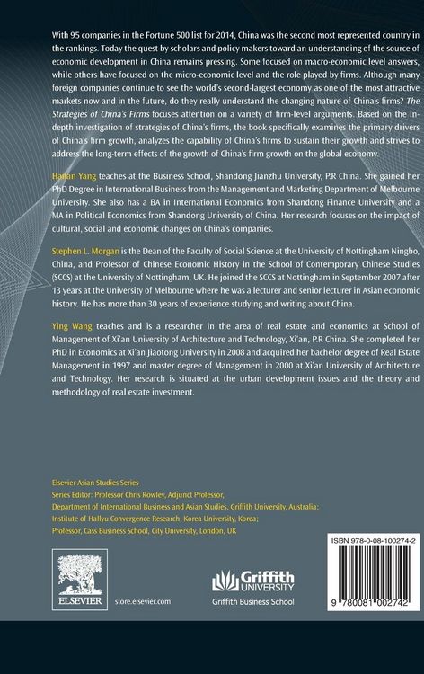 Produktbild: The Strategies of China's Firms