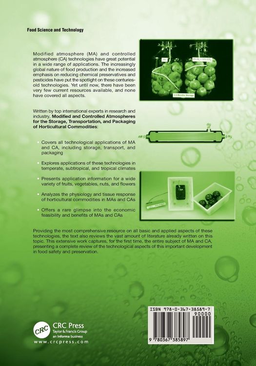 Produktbild: Modified and Controlled Atmospheres for the Storage, Transportation, and Packaging of Horticultural Commodities