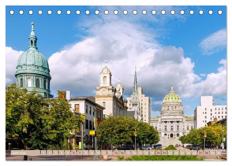 Produktbild: Pennsylvania. Die Wiege der USA zwischen Tradition und Moderne (Tischkalender 2026 DIN A5 quer), CALVENDO Monatskalender