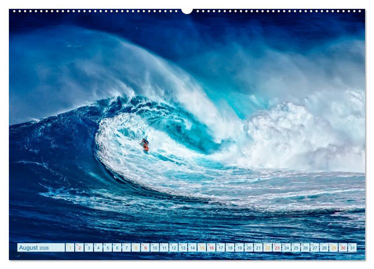 Produktbild: Surfen - so cool (Wandkalender 2026 DIN A2 quer), CALVENDO Monatskalender