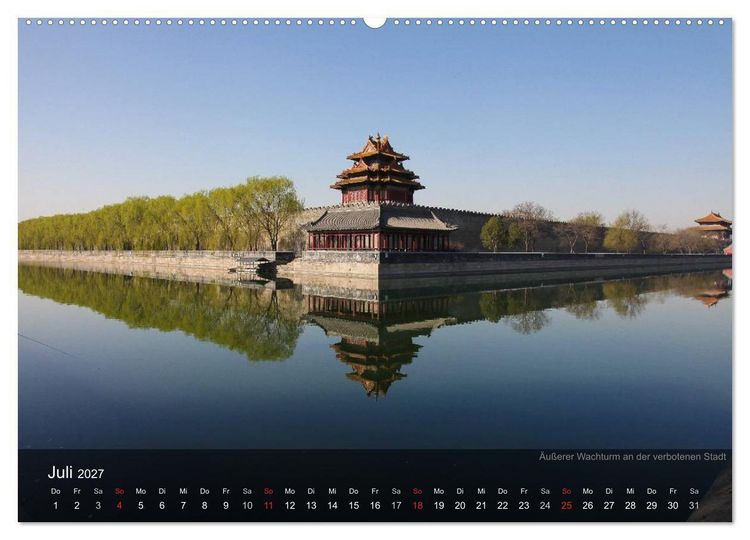 Produktbild: Erlebe China (Wandkalender 2027 DIN A2 quer), CALVENDO Monatskalender