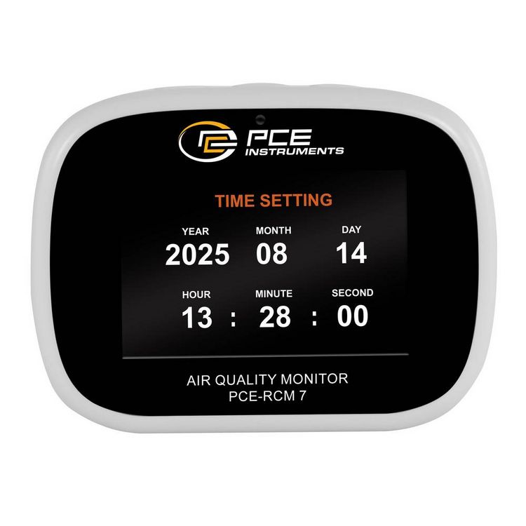 Produktbild: Kohlendioxid-Messger&auml;t PCE Instruments PCE-RCM 7 CO2 mit Temperaturmessfunktion, mit USB-Schnittstelle