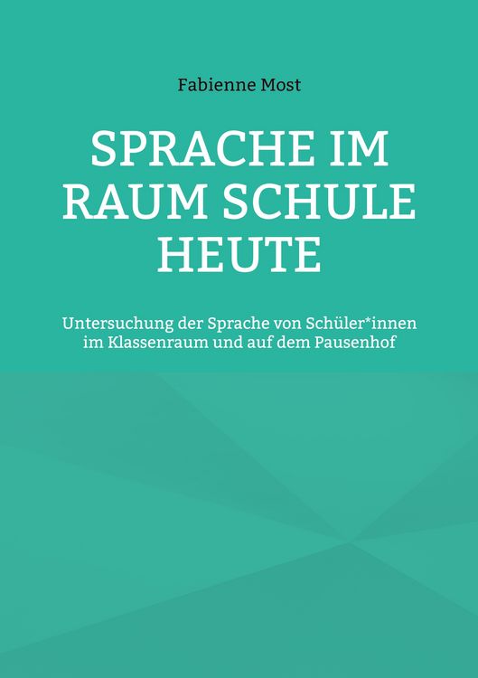 Produktbild: Sprache im Raum Schule heute