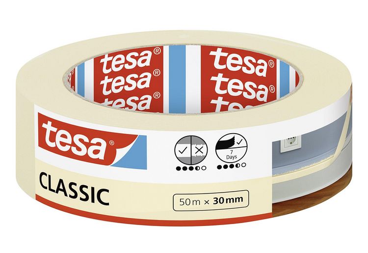 Produktbild: tesa Malerband Classic chamois 50mx30mm