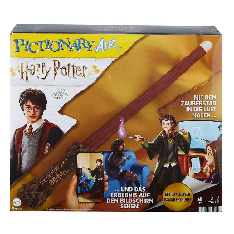 Produktbild: Mattel Games Pictionary Air Harry Potter, Familienspiel, Zeichenspiel