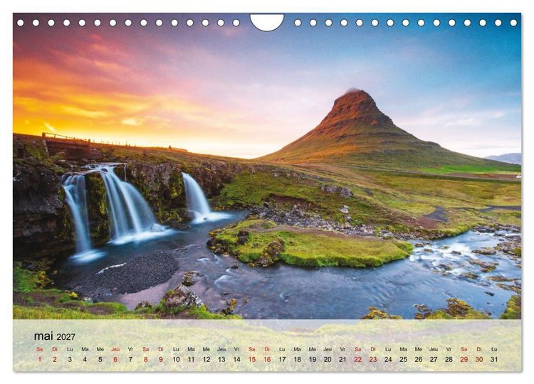 Produktbild: L'&eacute;t&eacute; en Islande (Calendrier mural 2027 DIN A4 vertical), CALVENDO calendrier mensuel