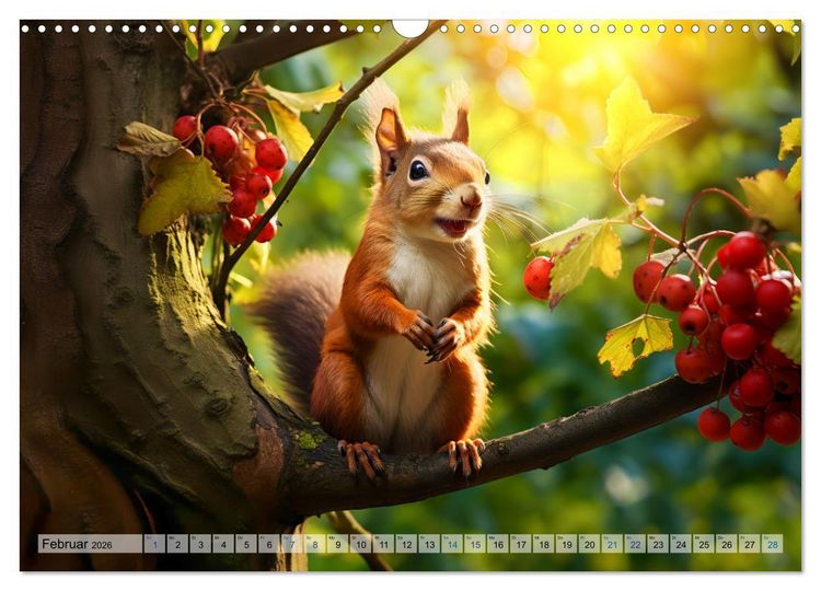 Produktbild: Wilde Nachbarn - Tierisches Treiben im Gartenparadies! (Wandkalender 2026 DIN A3 quer), CALVENDO Monatskalender