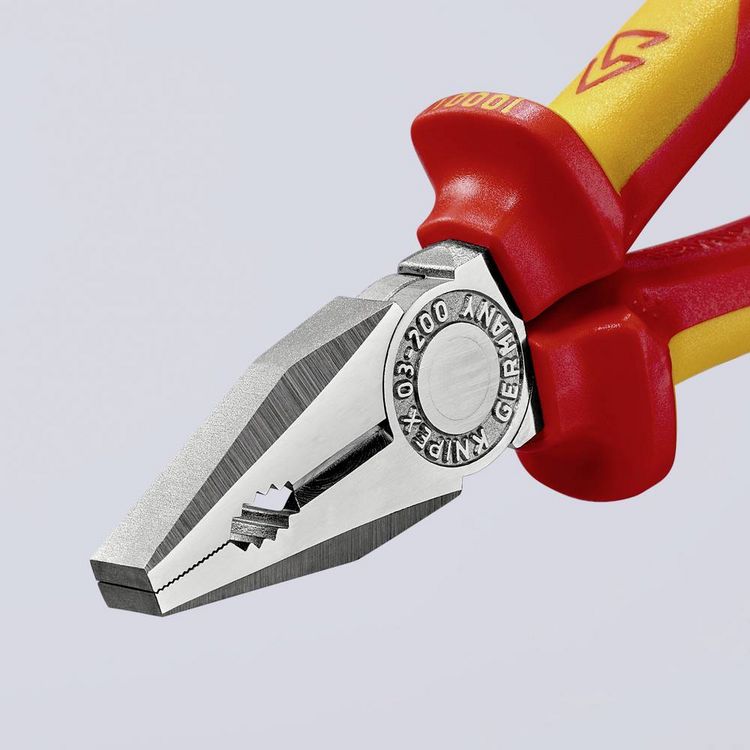 Produktbild: Knipex 03 06 200 VDE Kombizange 200mm DIN ISO 5746, DIN EN 60900