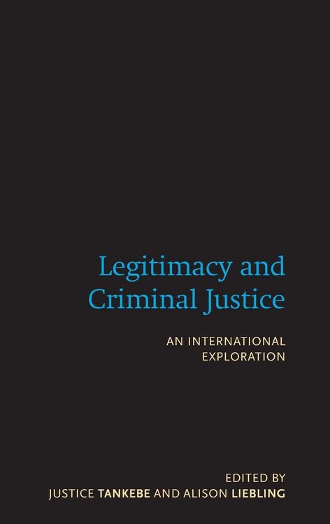 Produktbild: Legitimacy and Criminal Justice
