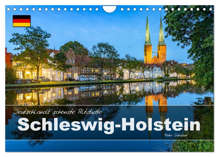 Produktbild: Deutschlands sch&ouml;nste Altst&auml;dte - Schleswig-Holstein (Wandkalender 2027 DIN A4 quer), CALVENDO Monatskalender