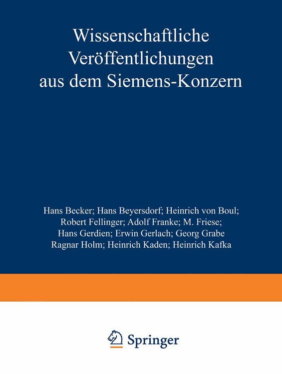 Produktbild: Wissenschaftliche Ver&ouml;ffentlichungen aus dem Siemens-Konzern