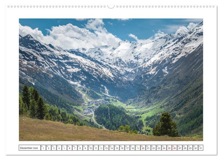 Produktbild: Sommer in den Bergen (hochwertiger Premium Wandkalender 2026 DIN A2 quer), Kunstdruck in Hochglanz