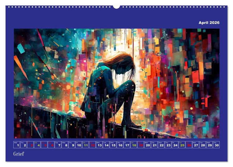 Produktbild: Pixelated Passions (Wall Calendar 2026 DIN A2 landscape), CALVENDO 12 Month Wall Calendar
