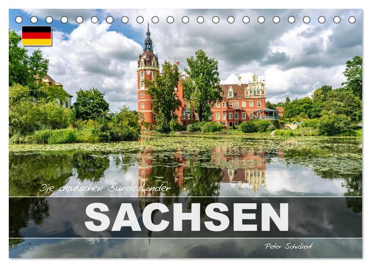 Produktbild: Die deutschen Bundesl&auml;nder - Sachsen (Tischkalender 2026 DIN A5 quer), CALVENDO Monatskalender