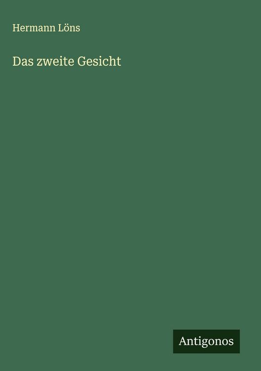 Produktbild: Das zweite Gesicht