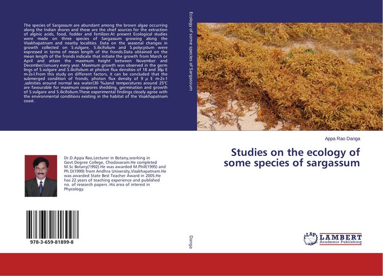 Produktbild: Studies on the ecology of some species of sargassum