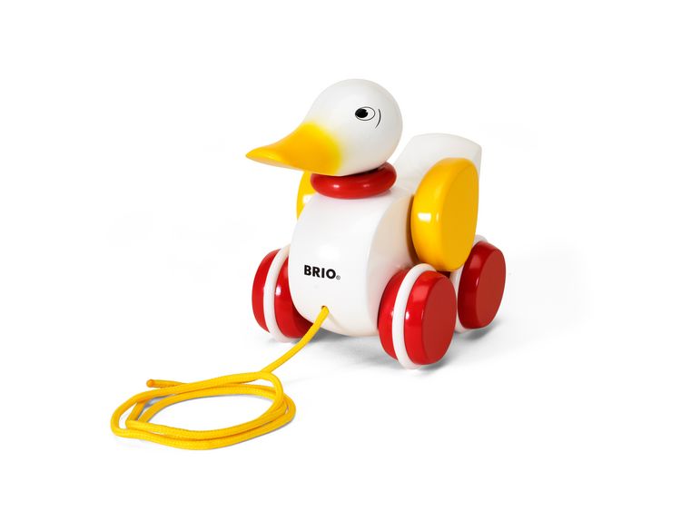 Produktbild: BRIO Infant/ Toddler - Nachziehente, wei&szlig;