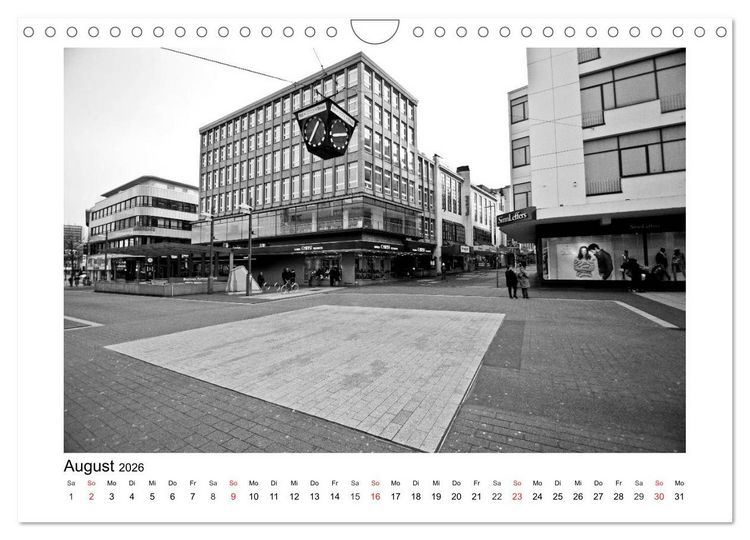 Produktbild: Bochum Black and White (Wandkalender 2026 DIN A4 quer), CALVENDO Monatskalender
