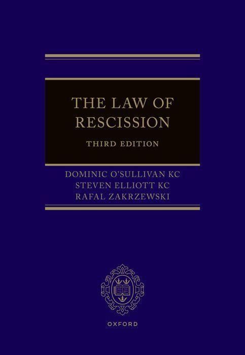 Produktbild: The Law of Rescission