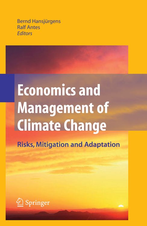 Produktbild: Economics and Management of Climate Change