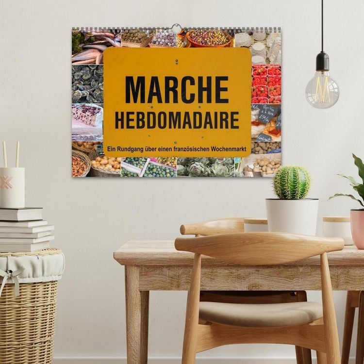 Produktbild: March&eacute; hebdomadaire - Ein Rundgang &uuml;ber einen franz&ouml;sischen Wochenmarkt (Wandkalender 2026 DIN A3 quer), CALVENDO Monatskalender