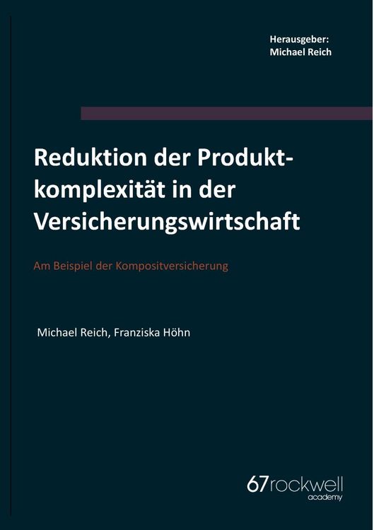 Produktbild: Reduktion der Produktkomplexit&auml;t in der Versicherungswirtschaft