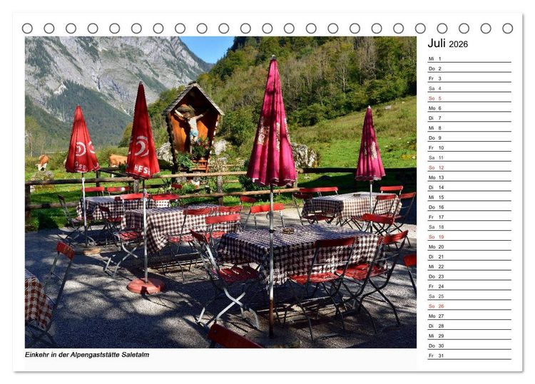 Produktbild: Willkommen am K&ouml;nigssee (Tischkalender 2026 DIN A5 quer), CALVENDO Monatskalender