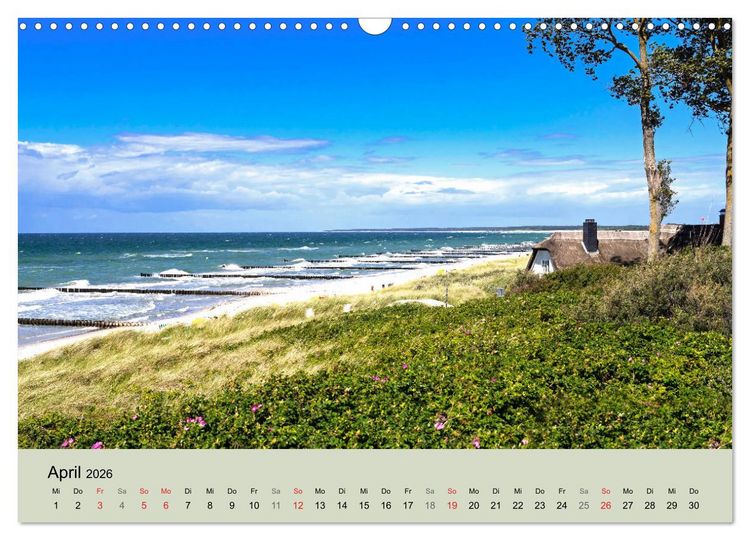 Produktbild: STRANDLUST: Fischland-Dar&szlig;-Zingst (Wandkalender 2026 DIN A3 quer), CALVENDO Monatskalender