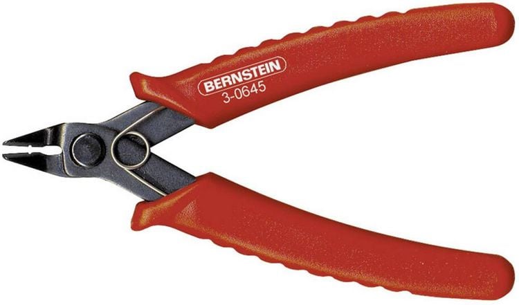 Produktbild: BERNSTEIN Tools for Electronics 3-0645 Elektronik- u. Feinmechanik Abisolier-Seitenschneider ohne Facette 130 mm