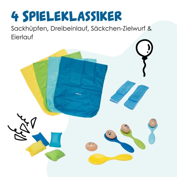 Produktbild: alldoro - 4 in 1 Kindergeburtstag Party Set
