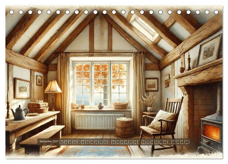 Produktbild: Im kleinen Cottage (Tischkalender 2027 DIN A5 quer), CALVENDO Monatskalender