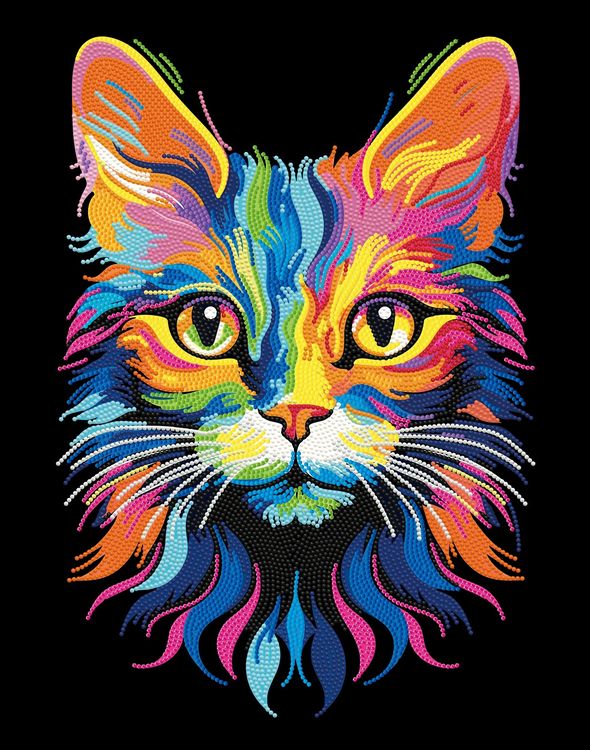 Produktbild: DIAMOND DOTZ - Diamond Painting Neon Katze