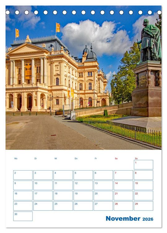 Produktbild: Residenzstadt Schwerin - Mecklenburg-Vorpommern - Terminplaner (Tischkalender 2026 DIN A5 hoch), CALVENDO Monatskalender