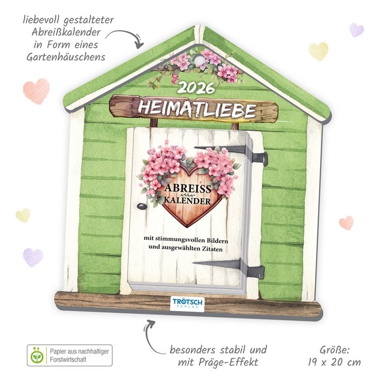 Produktbild: Trötsch Abreißkalender Heimatliebe 2026