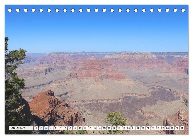 Produktbild: Naturwunder im Westen der USA (Tischkalender 2026 DIN A5 quer), CALVENDO Monatskalender