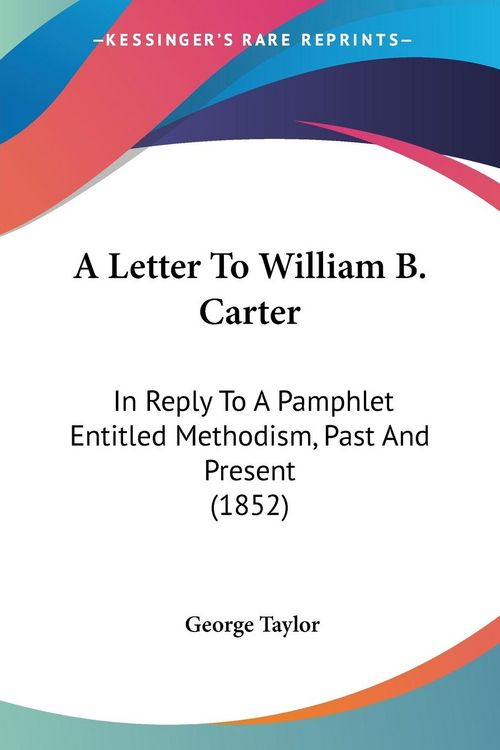 Produktbild: Taylor, G: Letter To William B. Carter