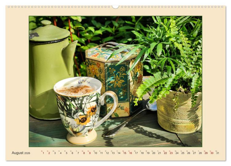 Produktbild: Im Caf&eacute; Nostalgie (Wandkalender 2026 DIN A2 quer), CALVENDO Monatskalender