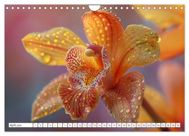 Produktbild: Orchideen - farbenfroh durchs Jahr (Wandkalender 2026 DIN A4 quer), CALVENDO Monatskalender